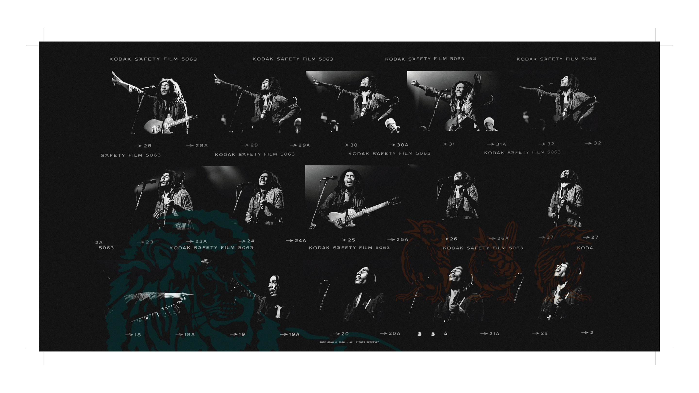interior of a gatefold jacket
w/ crop marks + bleed